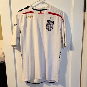 England Jersey - Umbro White and Red